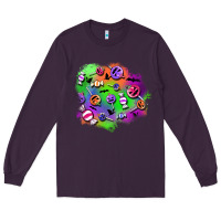 Plum halloween candy patches Long Sleeve Tee - BundleAndBundleShop