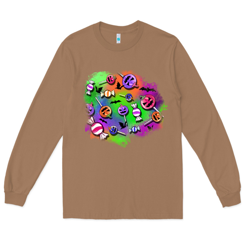 Halloween Candy Patches Long Sleeve Tee by BundleAndBundleShop | Teevron
