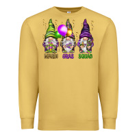 Antique Gold Mardi Gras squad with gnomies Premium Sweatshirt - HowdyJamesFarm
