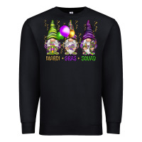 Black Mardi Gras squad with gnomies Premium Sweatshirt - HowdyJamesFarm