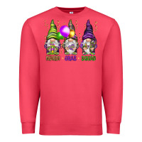 Cardinal Mardi Gras squad with gnomies Premium Sweatshirt - HowdyJamesFarm