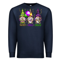 Navy Mardi Gras squad with gnomies Premium Sweatshirt - HowdyJamesFarm