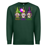 Sports Green Mardi Gras squad with gnomies Premium Sweatshirt - HowdyJamesFarm