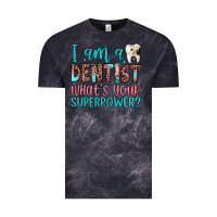 Cloud Black i am a dentist what's your superpower Vintage Tee - JahusDesignShop