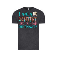 Vintage Black i am a dentist what's your superpower Vintage Tee - JahusDesignShop