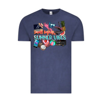 Vintage Denim small businesses summer vibe Vintage Tee - NancyCooperArtShop