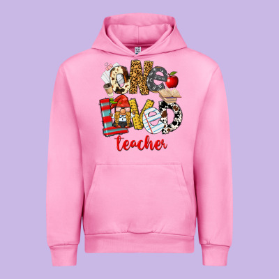 One Loved Teacher Urban Hoodie Designed By Fadigitalartstudio