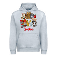 Heather Grey One Loved Teacher Urban Hoodie - FaDigitalArtStudio