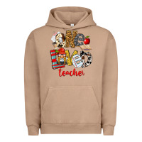 Pigment Burro One Loved Teacher Urban Hoodie - FaDigitalArtStudio