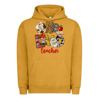 Pigment Peanut Butter One Loved Teacher Urban Hoodie - FaDigitalArtStudio