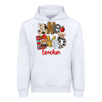 White One Loved Teacher Urban Hoodie - FaDigitalArtStudio