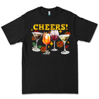 Black Cheers Christmas Coctail Premium Tee - AdoDesignShop