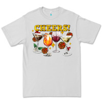 Dove Grey Cheers Christmas Coctail Premium Tee - AdoDesignShop