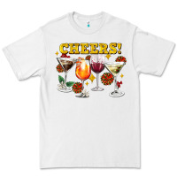 White Cheers Christmas Coctail Premium Tee - AdoDesignShop