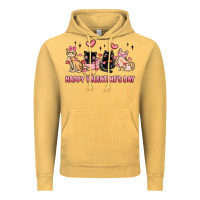 Vintage Mustard happy valentines day cats Vintage Hoodie - MaliasSmallBusiness