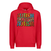 Red western autism Premium Hoodie - CowGirlArtShop