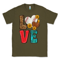 Army Green western love baseball Classic Tee - NancyCooperArtShop