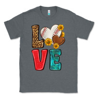 Charcoal Heather western love baseball Classic Tee - NancyCooperArtShop