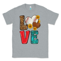 Heather Grey western love baseball Classic Tee - NancyCooperArtShop
