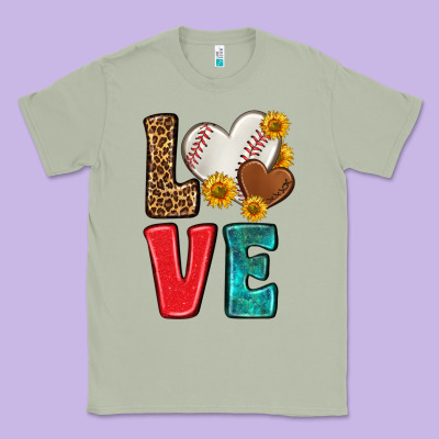 Western Love Baseball Classic Tee Designed By Nancycooperartshop