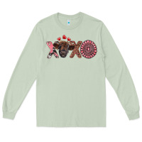 Matcha xoxo calf and gemstone Long Sleeve Tee - RanaPortraitStore