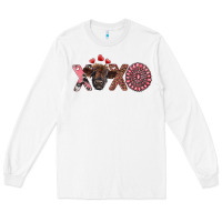 White xoxo calf and gemstone Long Sleeve Tee - RanaPortraitStore