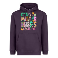Little Mister Hops A Lot Easter Day Heavyweight Hoodie | Teevron
