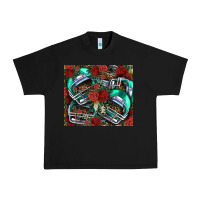 Black floral american football  helmet Urban Heavy Tee - NancyCooperArtShop