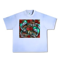 Grape Ice floral american football  helmet Urban Heavy Tee - NancyCooperArtShop