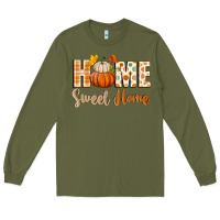 Army Green home sweet home Long Sleeve Tee - BundleAndBundleShop