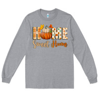 Heather Grey home sweet home Long Sleeve Tee - BundleAndBundleShop