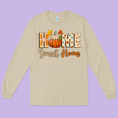 Home Sweet Home Long Sleeve Tee Designed By Bundleandbundleshop