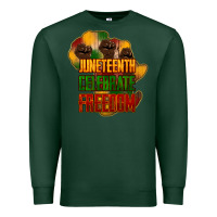 Sports Green Juneteenth celebrate freedom Premium Sweatshirt - HowdyJamesFarm