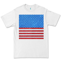 White Glitter 4th Of July Seamless Pattern Premium Tee - BundleAndBundleShop