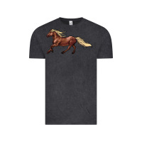 Vintage Black running horse Vintage Tee - NancyCooperArtShop