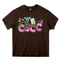 Chocolate Brown cscc Heavy Core Tee - AdoDesignShop