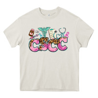 Cream cscc Heavy Core Tee - AdoDesignShop