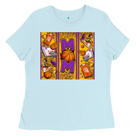 Baby Blue basketball mom Ladies Tee - Jasminsmagicworld