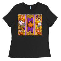 Black basketball mom Ladies Tee - Jasminsmagicworld