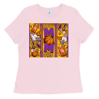 Bubblegum Pink basketball mom Ladies Tee - Jasminsmagicworld