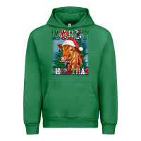 Emerald mooey christmas heifer Urban Hoodie - FaDigitalArtStudio