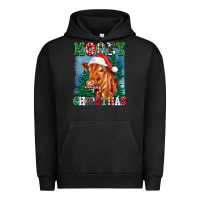 Pigment Black mooey christmas heifer Urban Hoodie - FaDigitalArtStudio