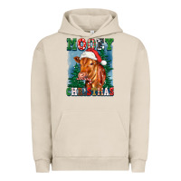 Pigment French Oak mooey christmas heifer Urban Hoodie - FaDigitalArtStudio