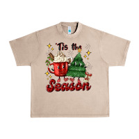 French Oak 'tis the season with christmas tree and hot cocoa Urban Heavy Tee - MaliasSmallBusiness