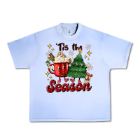'tis The Season With Christmas Tree And Hot Cocoa Urban Heavy Tee | Teevron