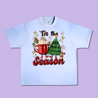 'tis The Season With Christmas Tree And Hot Cocoa Urban Heavy Tee Designed By Maliassmallbusiness