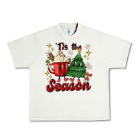 Pistachio 'tis the season with christmas tree and hot cocoa Urban Heavy Tee - MaliasSmallBusiness