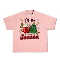 Salmon 'tis the season with christmas tree and hot cocoa Urban Heavy Tee - MaliasSmallBusiness
