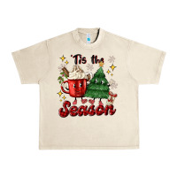 Sandshell 'tis the season with christmas tree and hot cocoa Urban Heavy Tee - MaliasSmallBusiness