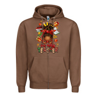 Chestnut one merry teacher afro messy bun Zipper Hoodie - texasbilliewilder